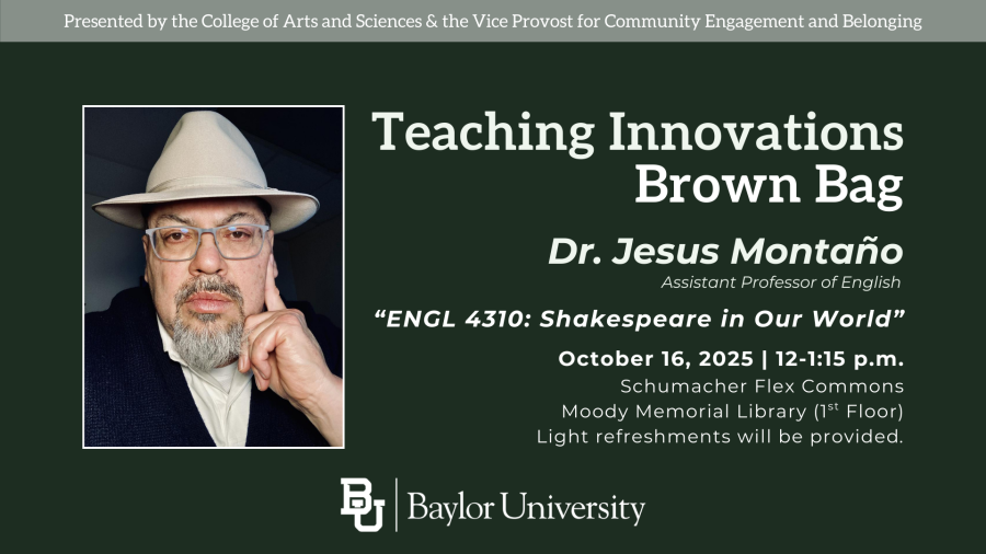 Event details for the Teaching Innovation event with Dr. Montano